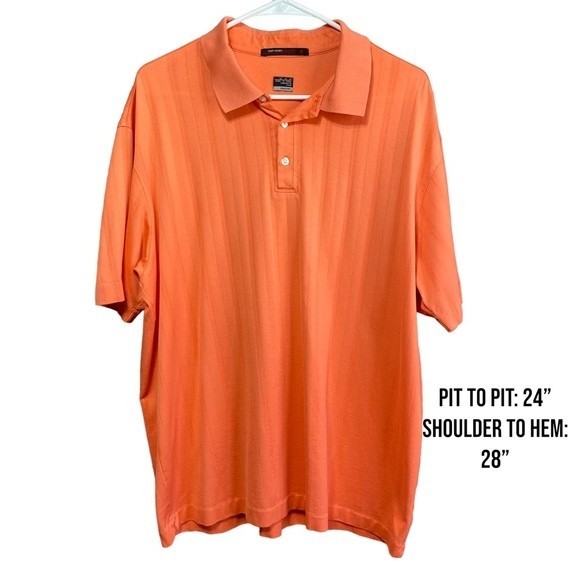Nike Other - Tiger Woods Collection by Nike- Peachy Orange Golf Polo Men’s Shirt- Sz. XL